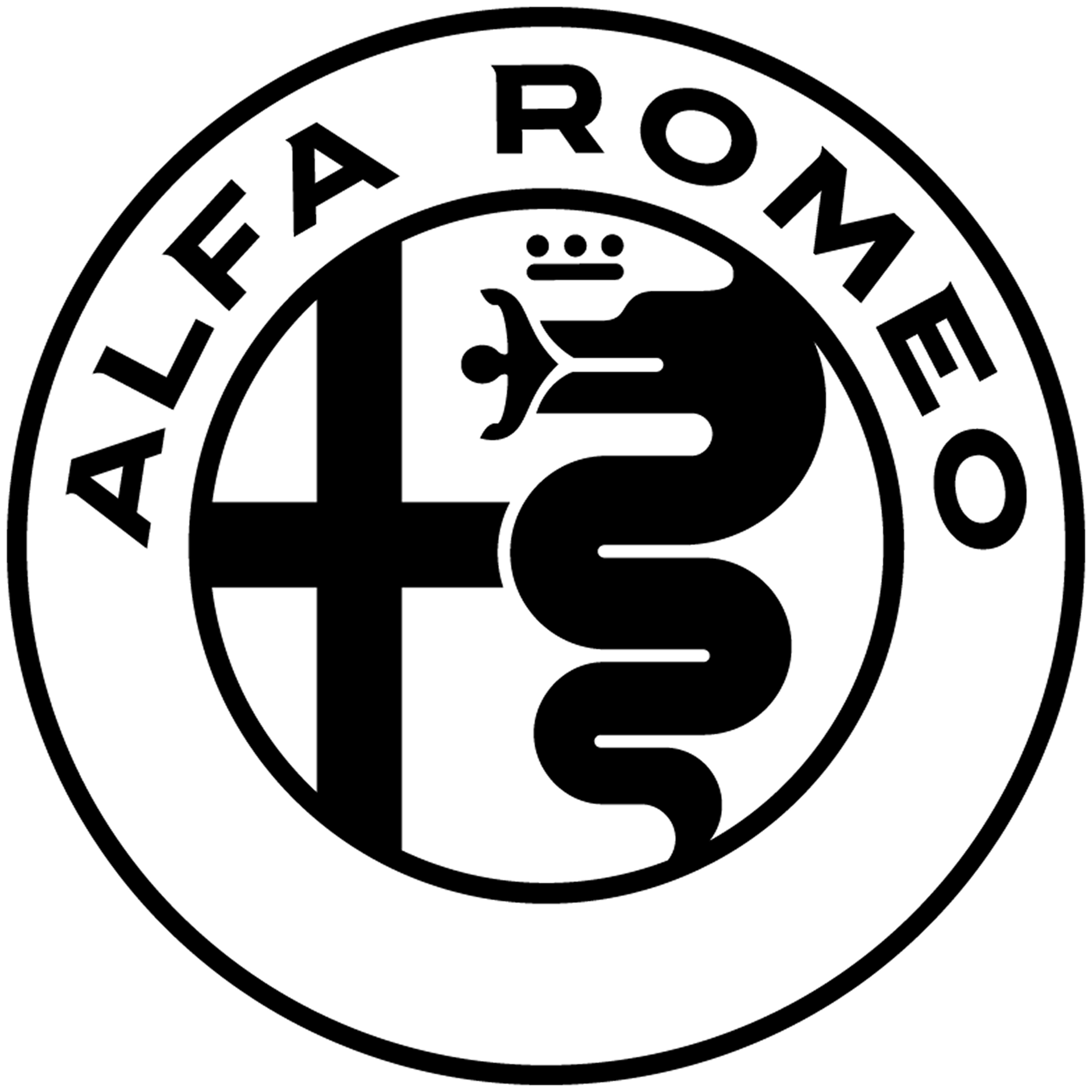 alpha romeo logo black